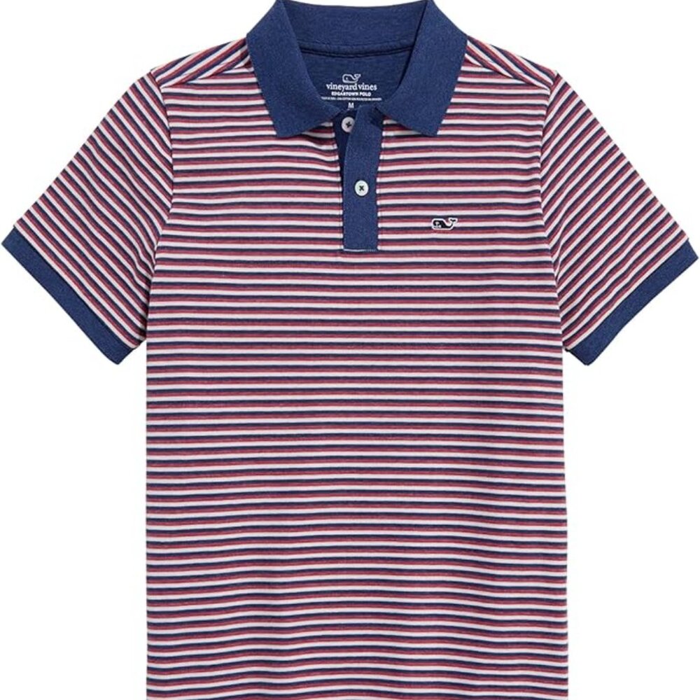 Vineyard Vines Boys' Boys' Striped Edgartown Pique Polo